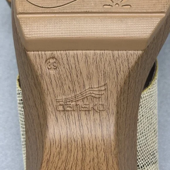 Womens Dansko Sandals Jacinda Taupe Snake Print Platform Wedge Sz US 9 EUR 39 - Picture 11 of 12